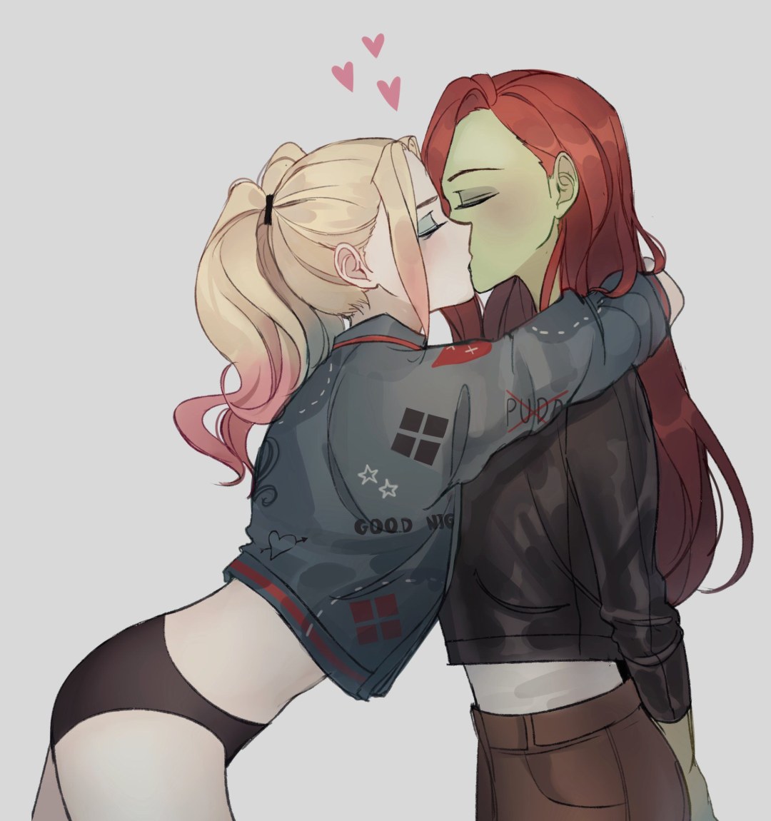 Harley Quinn venenosa Ivy y mujer gato
