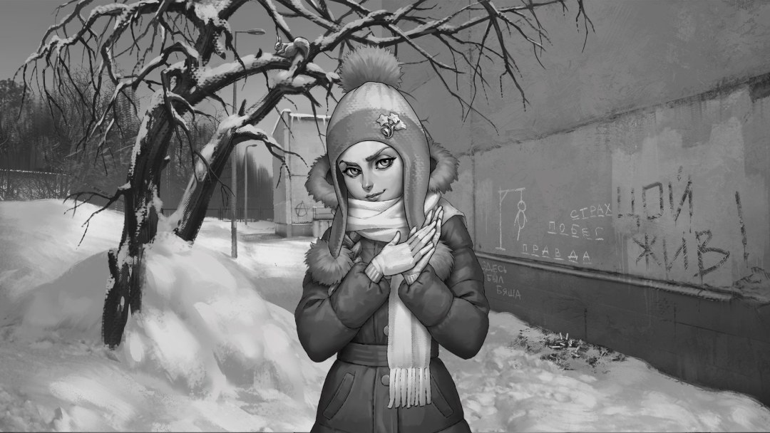 Entre nosotros, héroes, sobre un fondo blanco