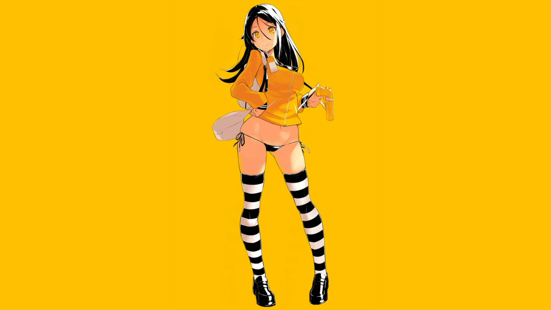 El fondo amarillo del anime
