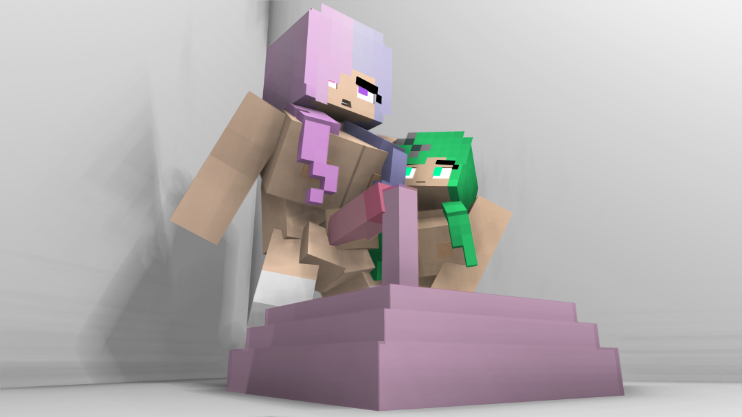 Zombies desnudos en Minecraft