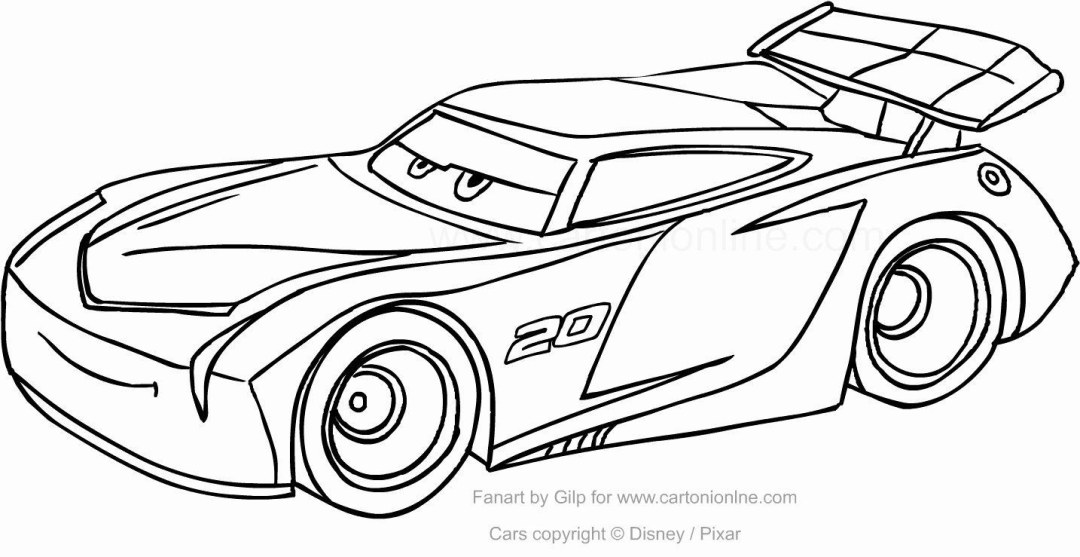 Coloring Cars 3 Jackson Storm