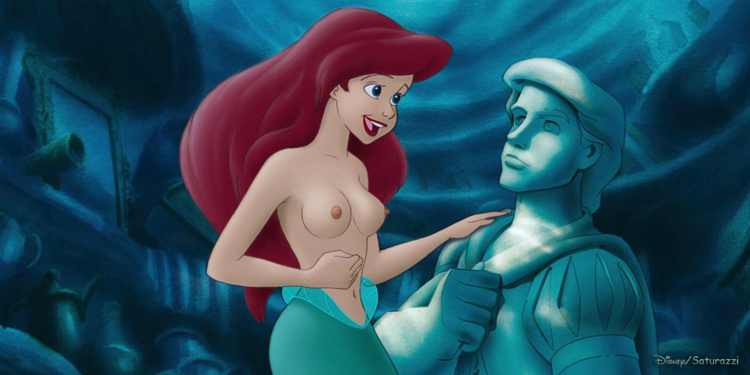 Mermaid desnuda Ariel 3D Hentai