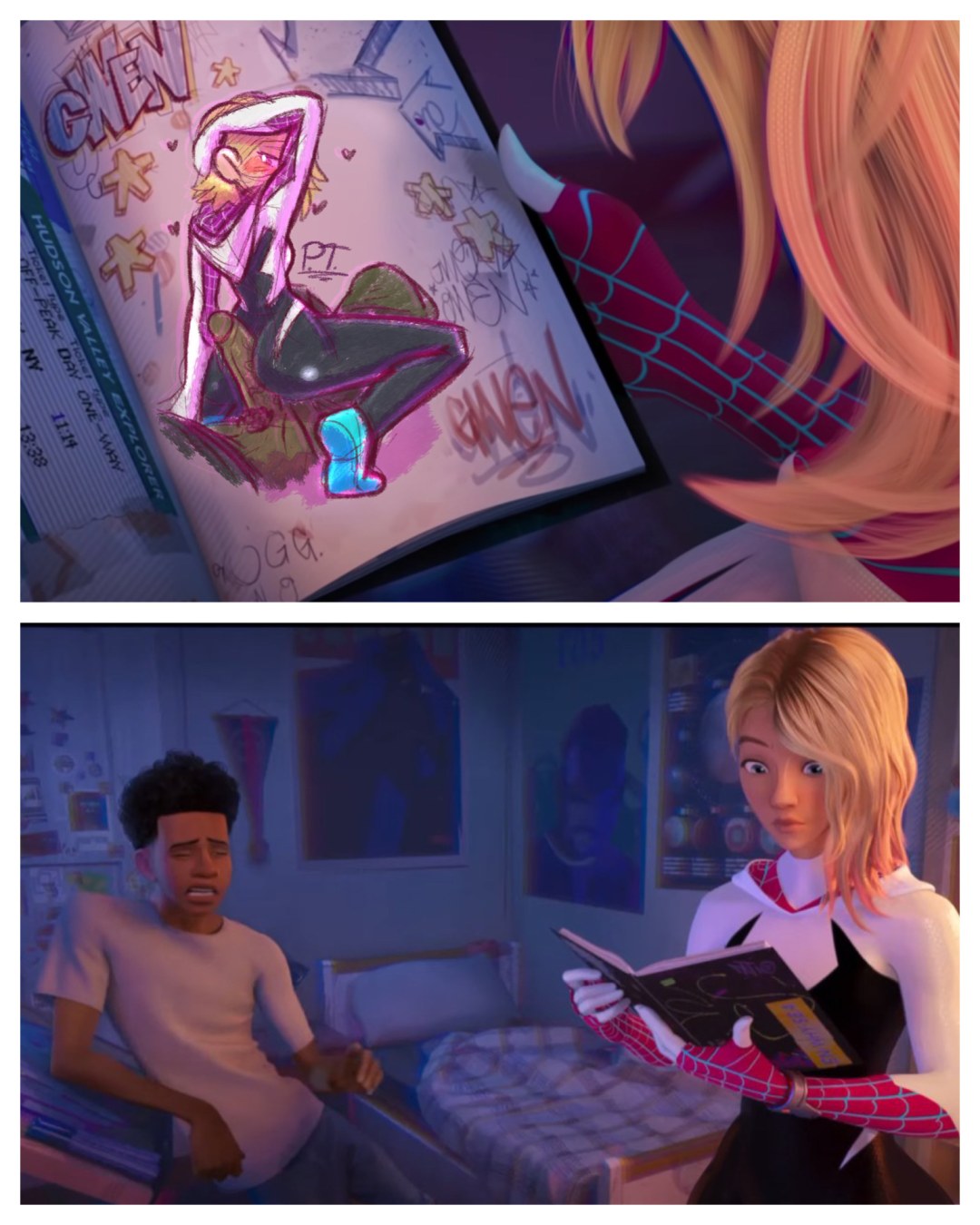 Gwen Spider y Miles Morales Hentai