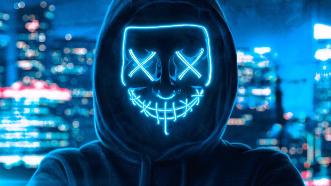 Hacker Neon Mask