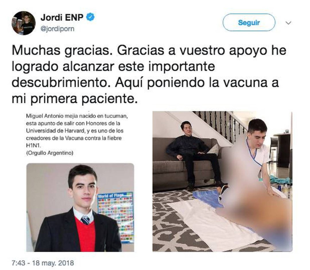 Jordi El Nignio Paul y su madre