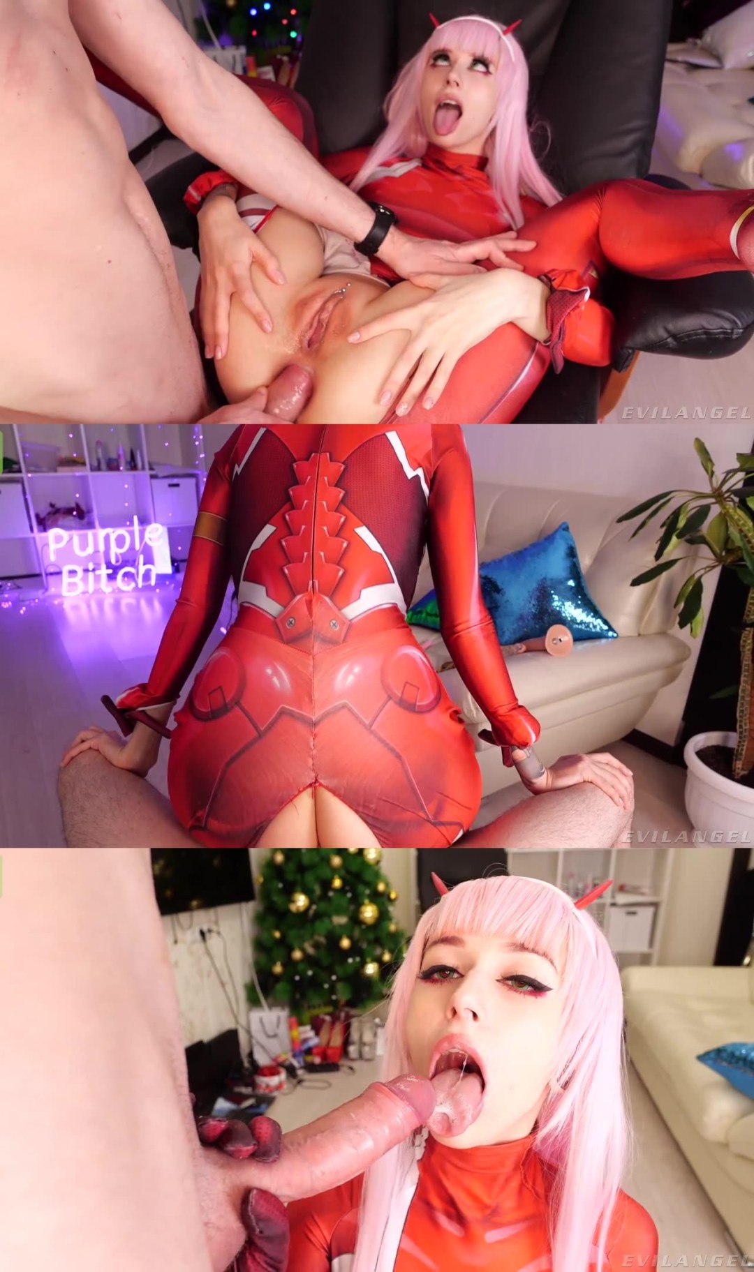 Actrices porno rojos perra púrpura