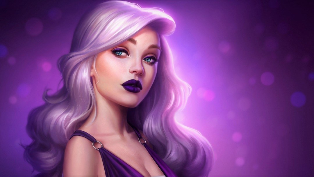 Hermosas chicas de dibujos animados