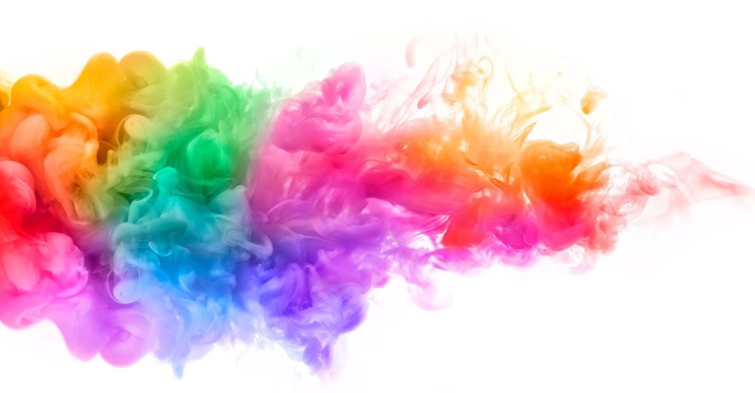 Color Fumo sobre un fondo blanco