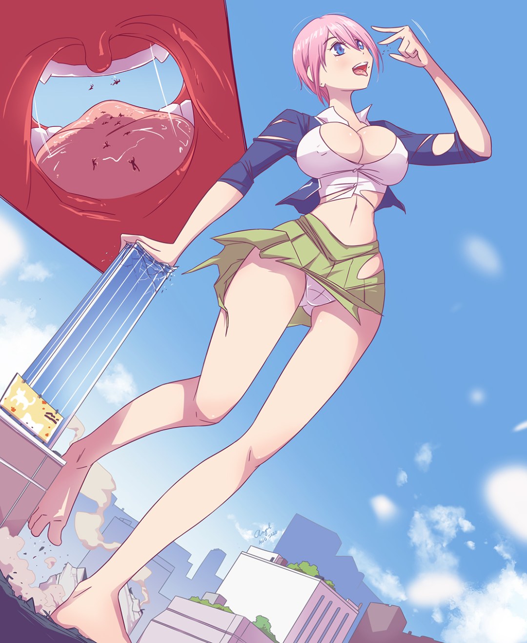 Mujer gigante gts anime