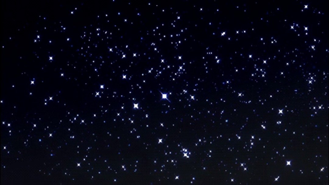 Estrellas parpadeantes del espacio