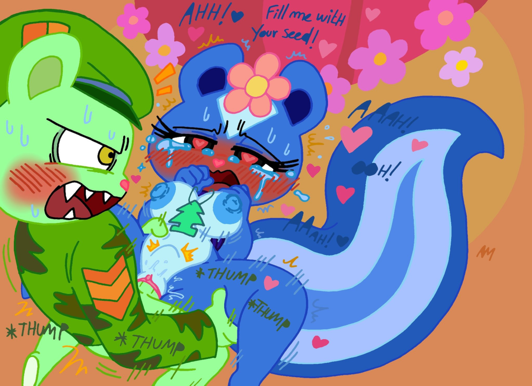 Flippi feliz tres frends hentai