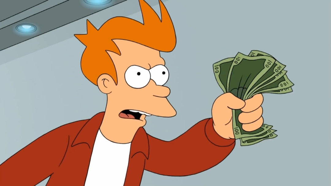 Futurama cállate y toma mi dinero