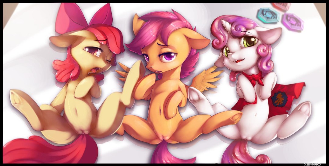 Apple Bloom Skutalo y Svita Belle XXX