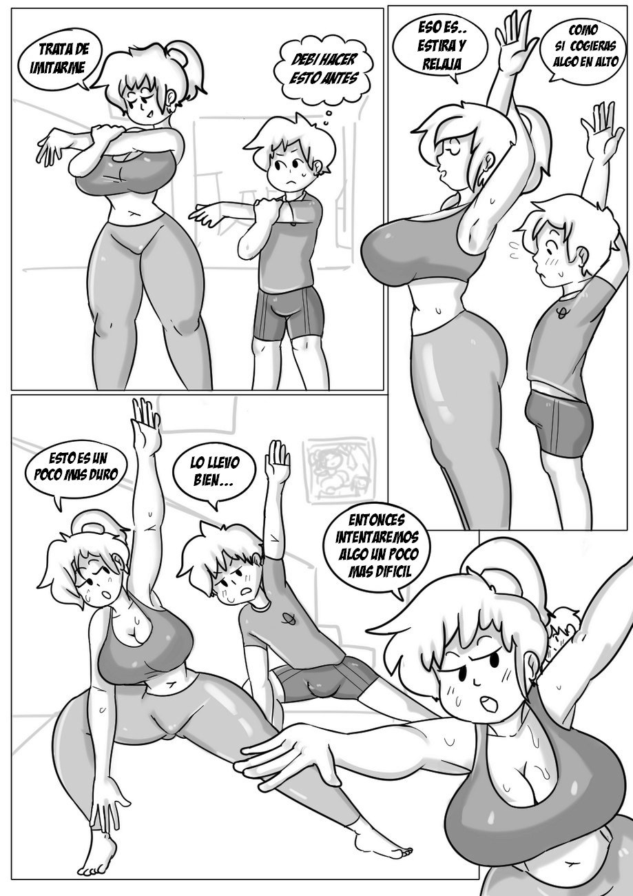 Mamá suburbana caliente - Yoga