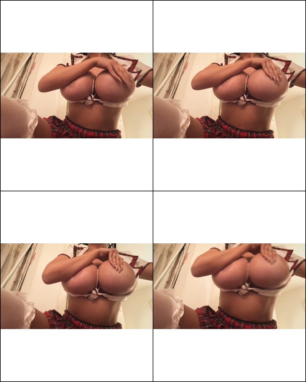 Bar Yvonne Bar tetas desnudas en una cuadrícula