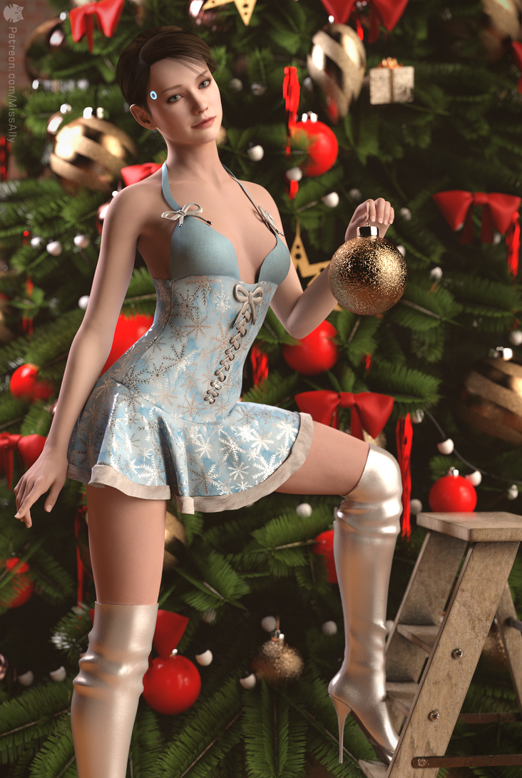 Chicas ero 3d con vestidos