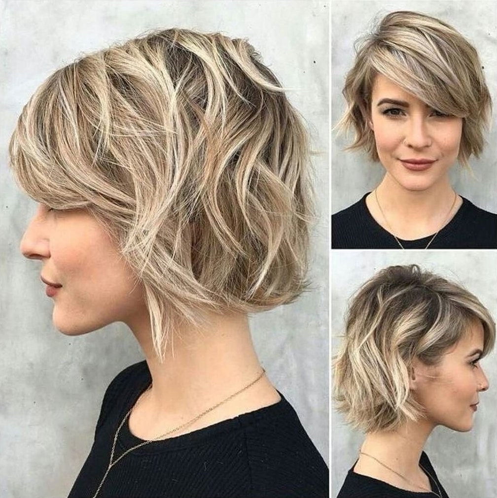 Pixie Bob con Bangs Corea Haircut