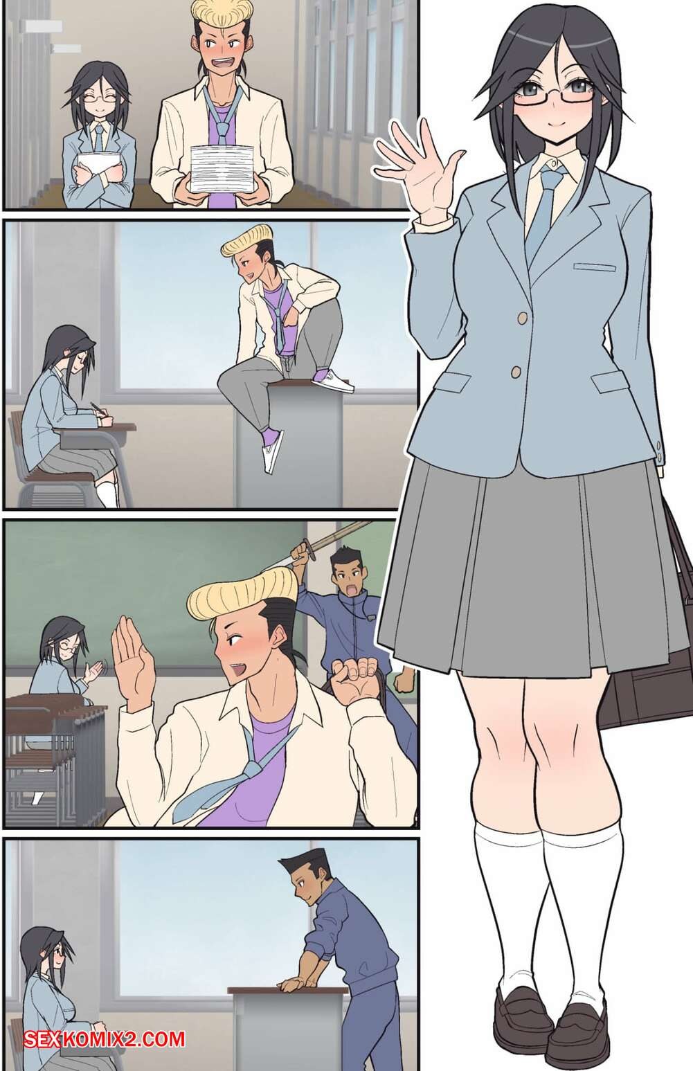 Carro de amor con hentai rubio de mamá