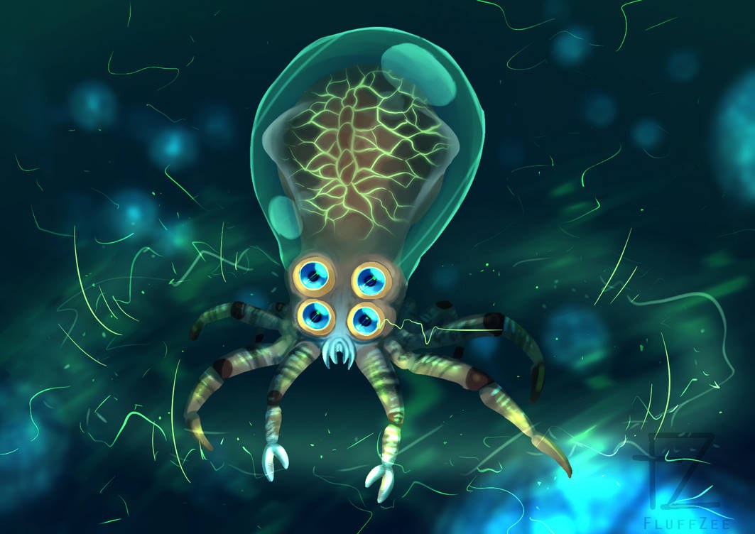 Cangrejo de calamares subnautica