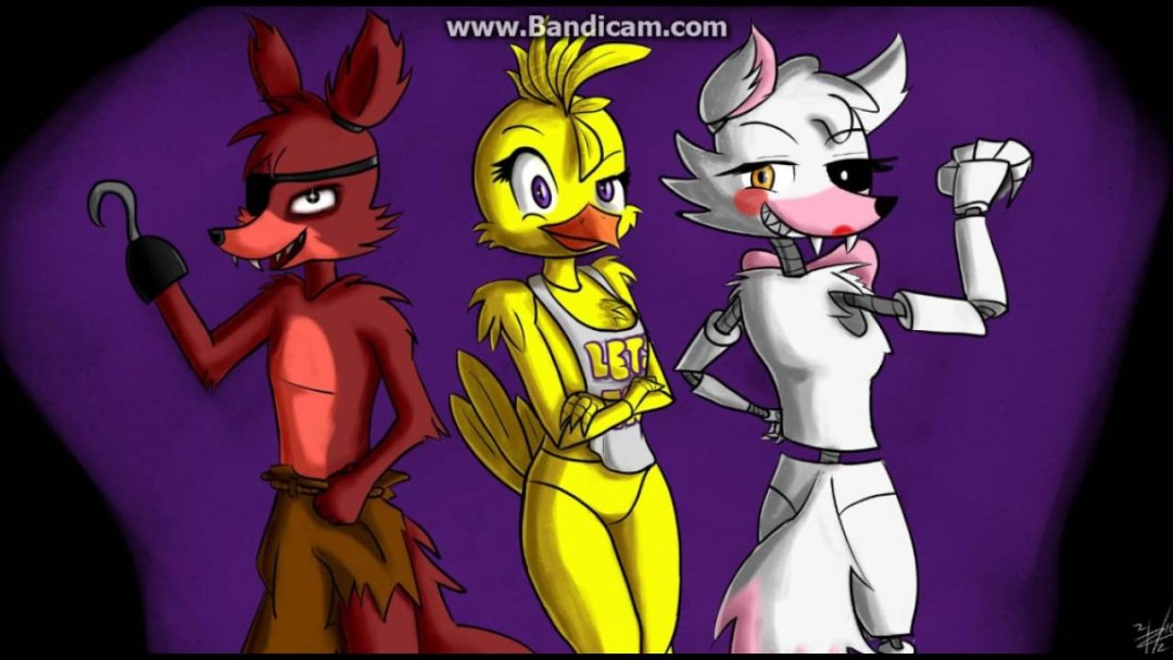 Mangle y foxy y chika love