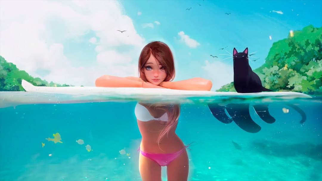 Chica en Surf Art