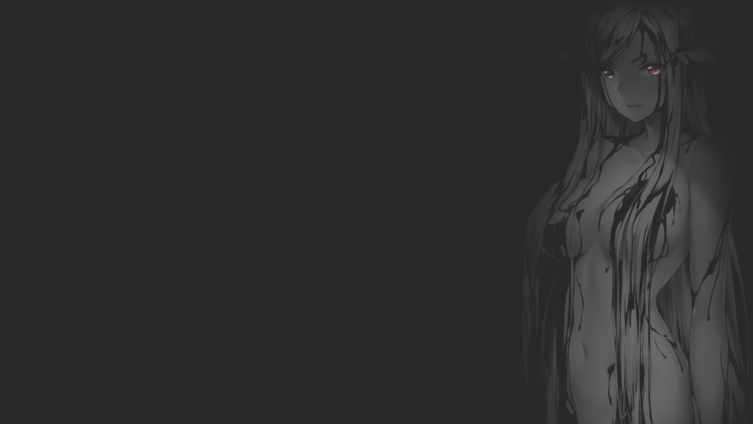 Chicas de anime sobre un fondo oscuro