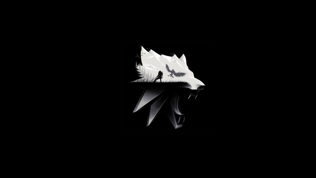 Papel tapiz en el escritorio minimalismo oscuro
