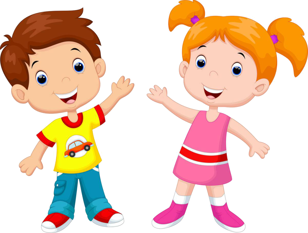 Imagen de un niño y una niña