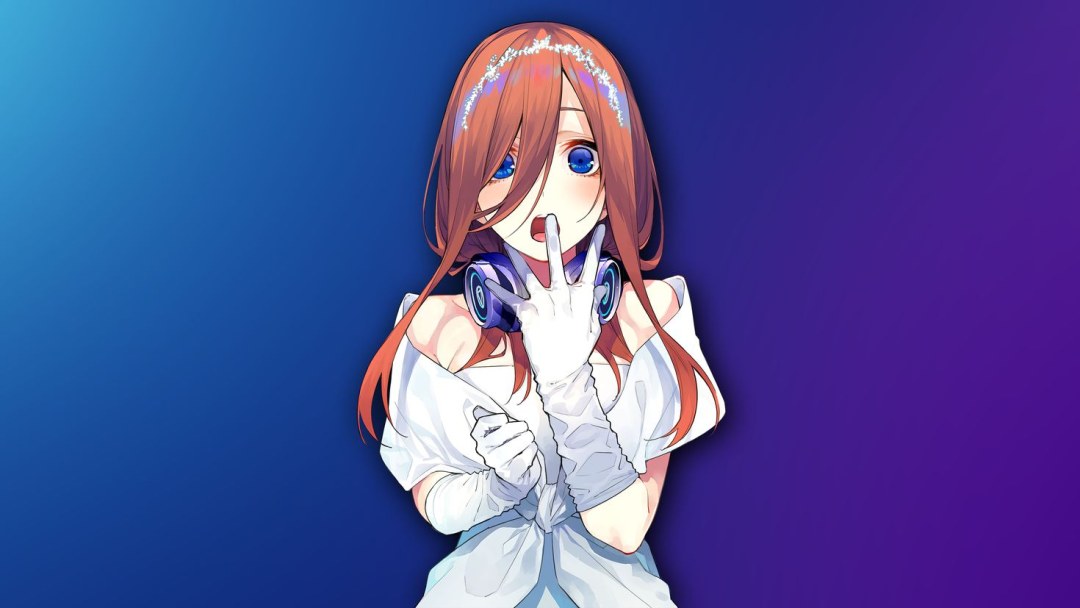 Auriculares en Miku Nakano