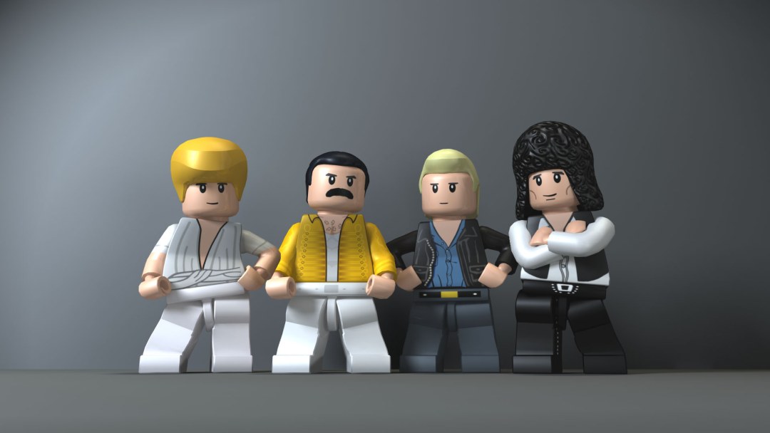 Figuras de los grupos musicales de Lego Queen