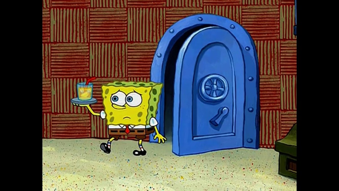 Bob de esponja en el ilustrador