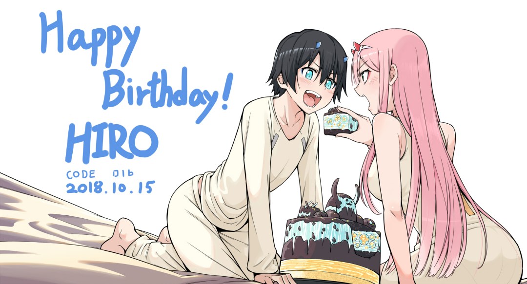 Feliz cumpleaños anime cero dos