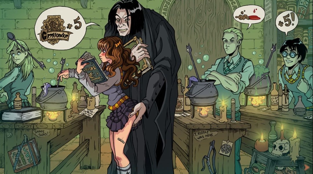 Entrenador de brujas Hermione y Snape