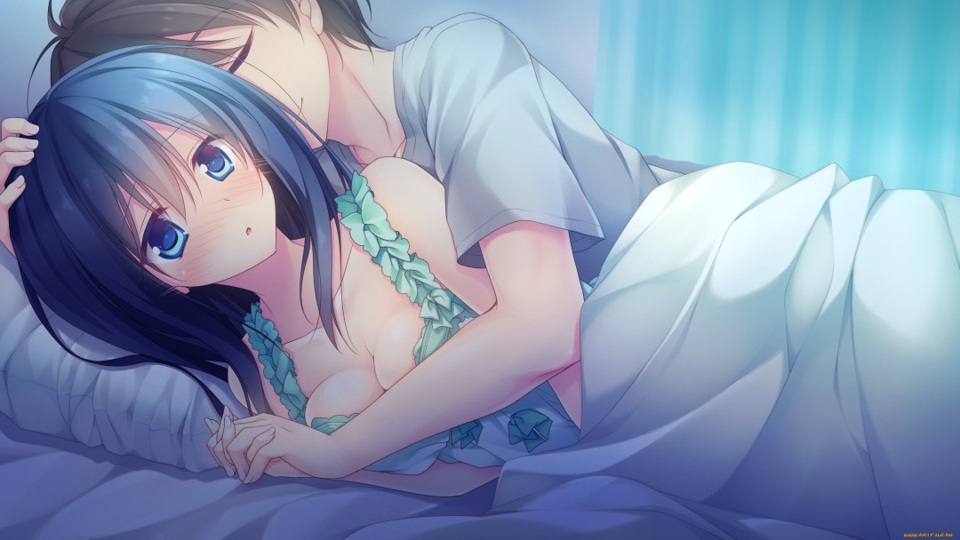 Chicas de anime en la cama