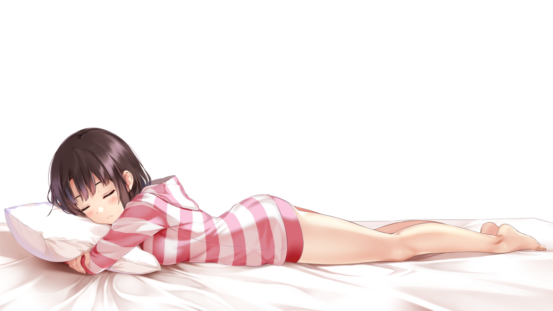 Megumi Kato duerme de anime