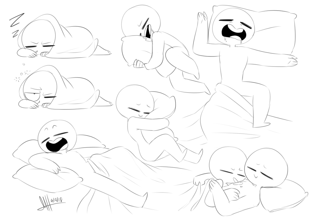 Pose divertida para dibujar