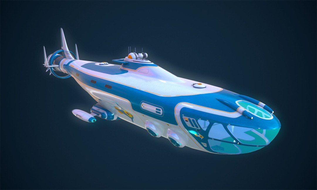 Tiburón submarino subnautica