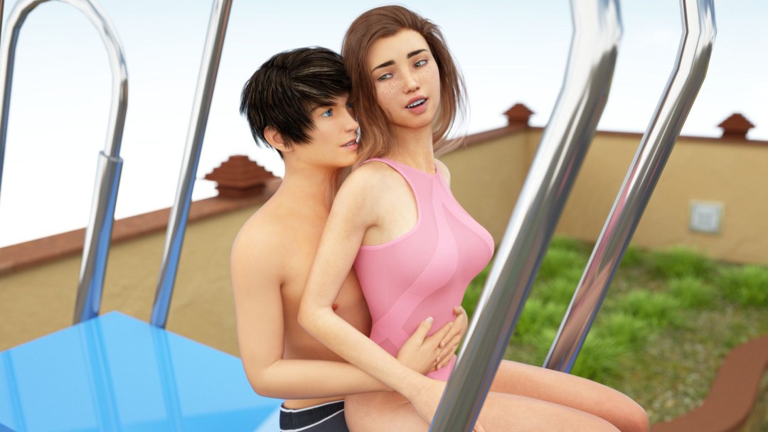 Nessa Shaine Anal por la piscina