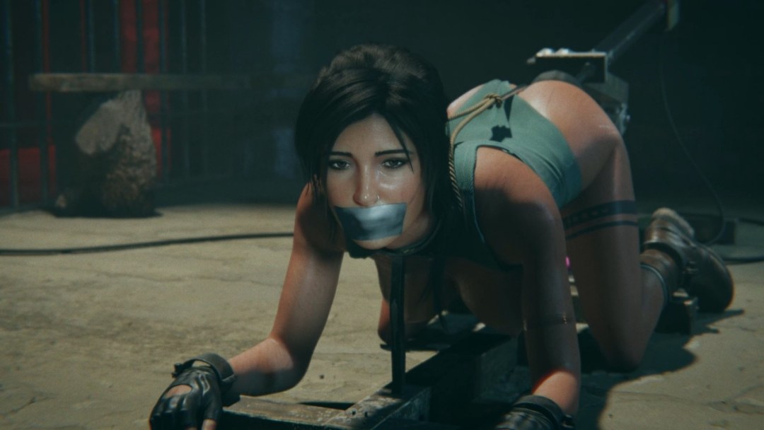 Enchufe anal lara croft