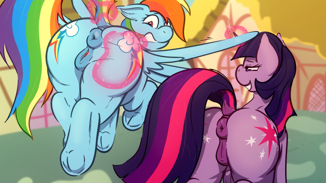 MLP Twilight y Reinbou Dash Hentai