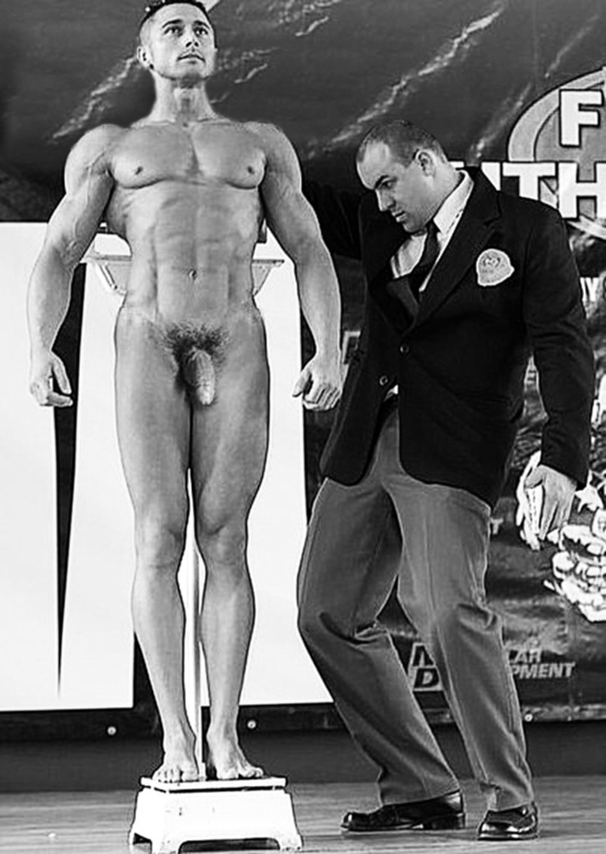 Atletas de chicos retro desnudos