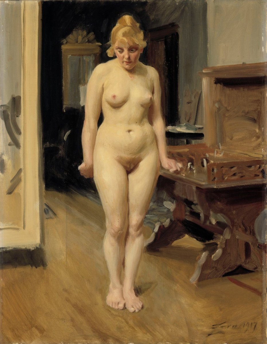 Anders Tsorn Artista desnudo