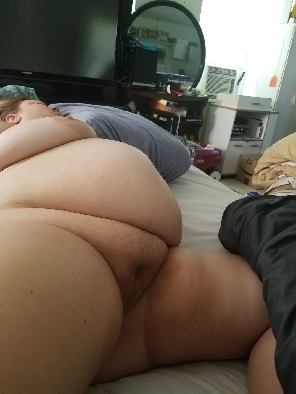 Durmiendo BBW desnudo