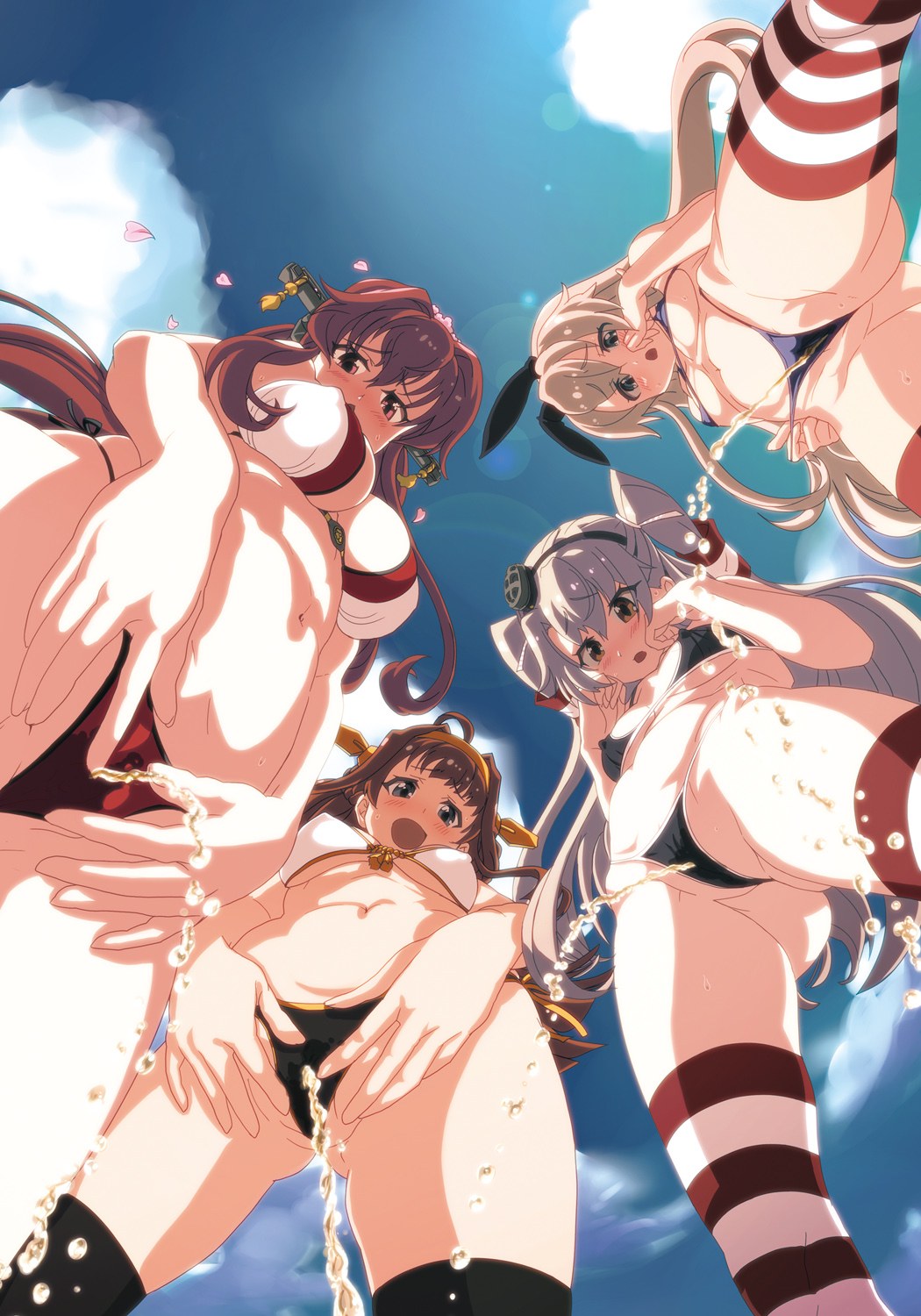 La niña empuja el anime hentai