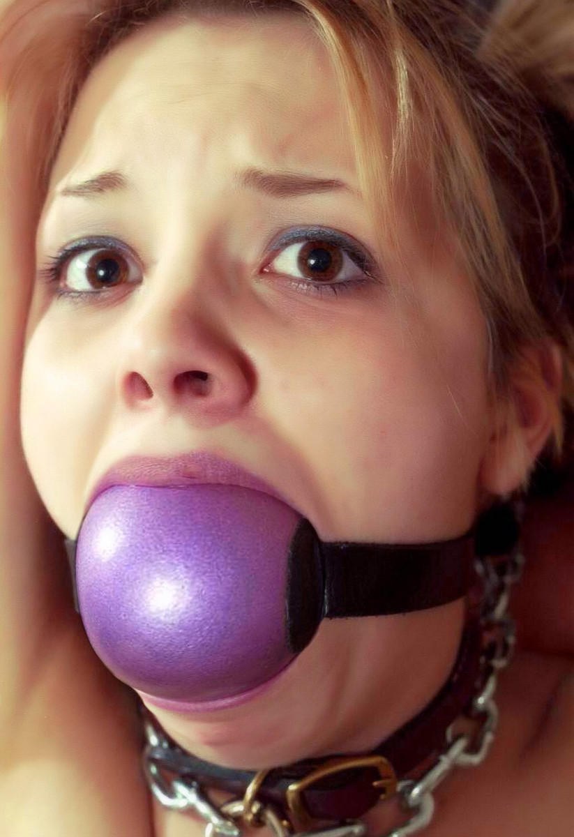 Girl Big Gag Ball