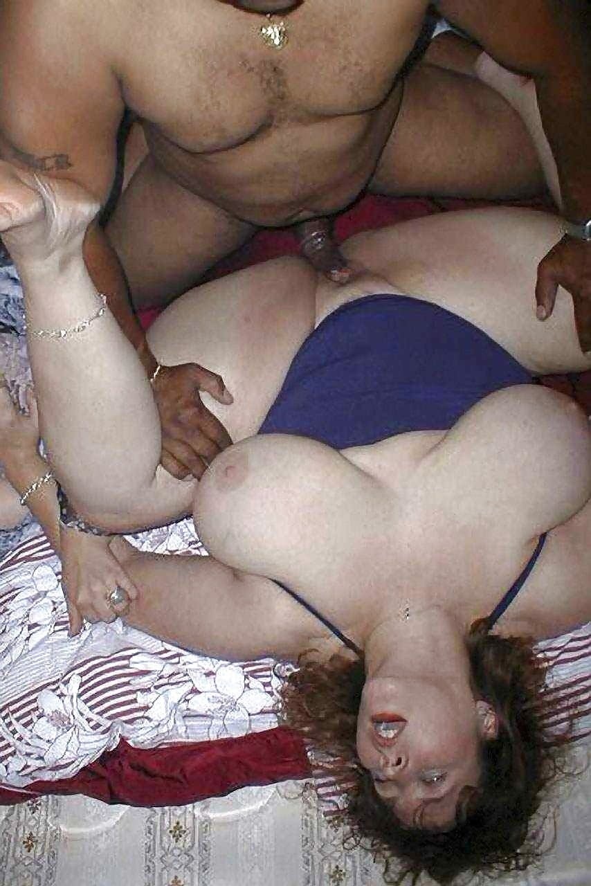 Gangbang casero con un BBW