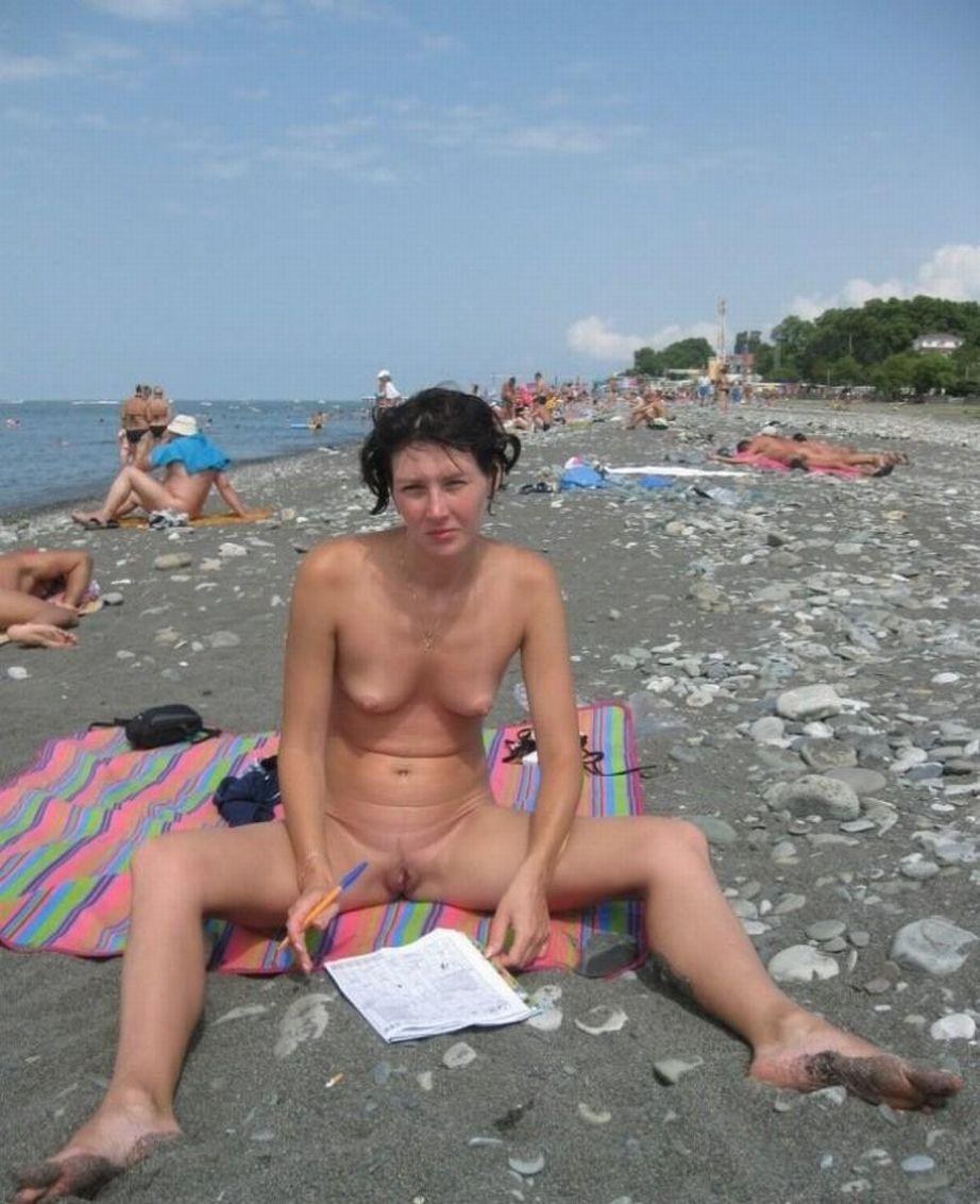 Sin bragas en la playa privado