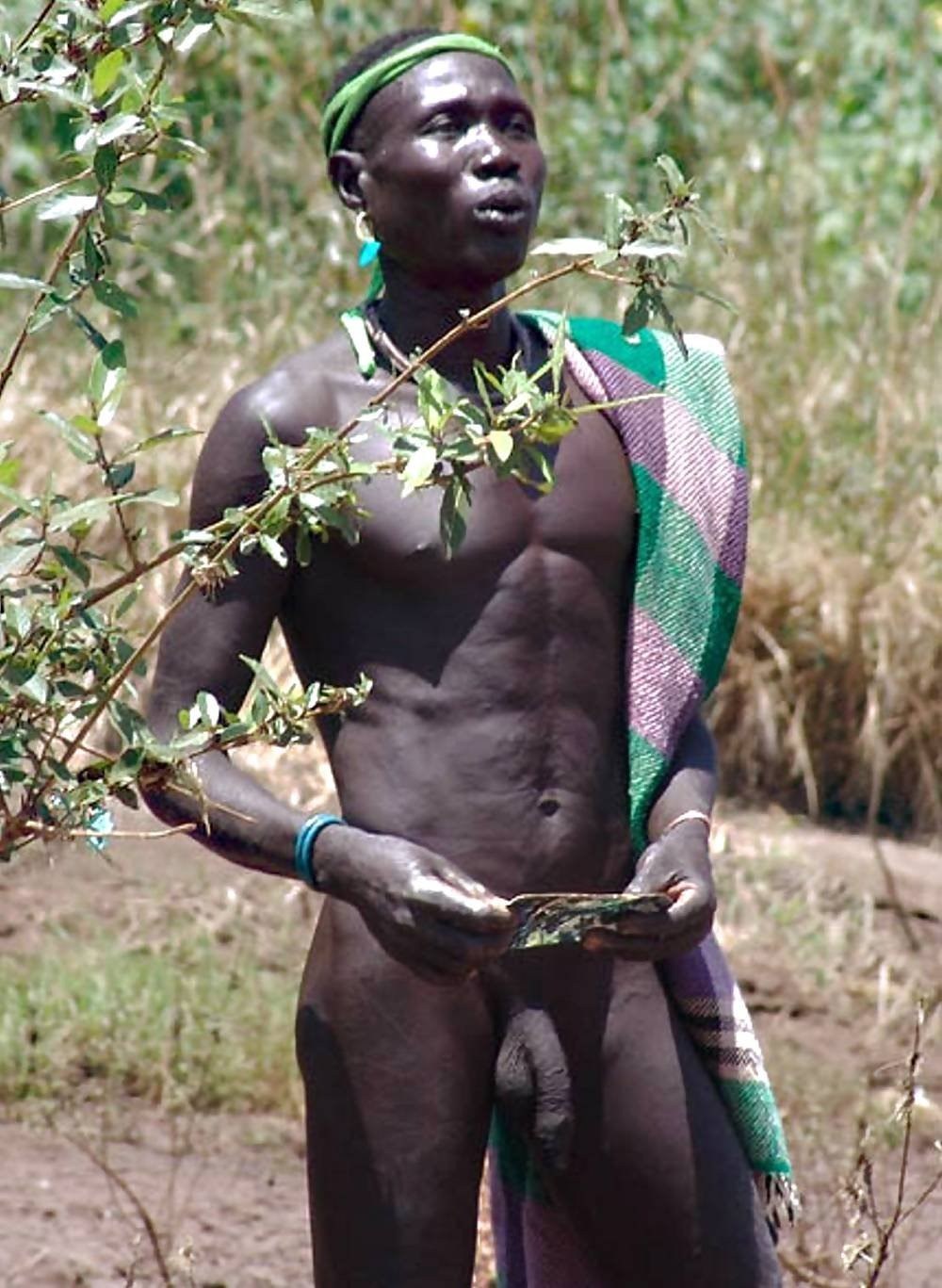 Chicos africanos desnudos