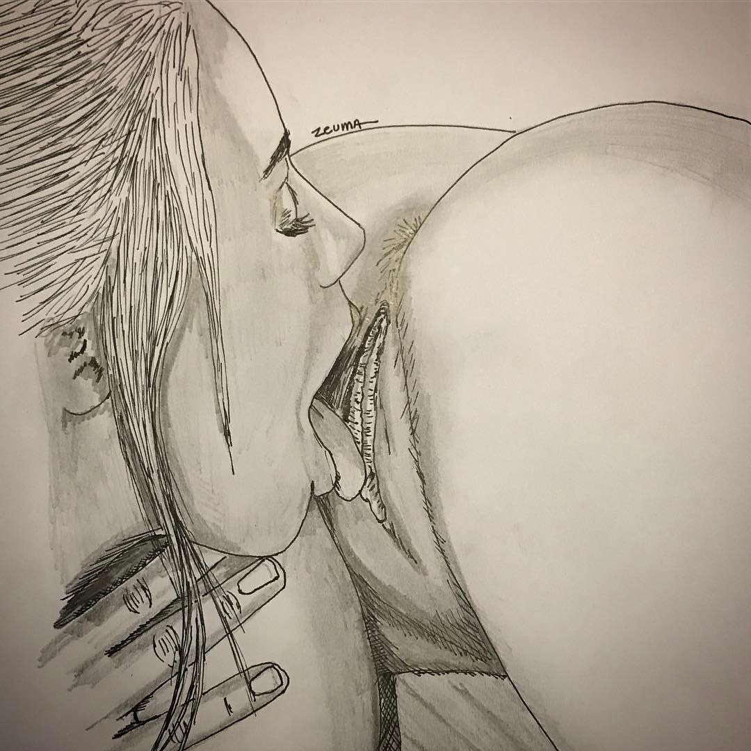 Juicy Pussies Drawing Lesbian