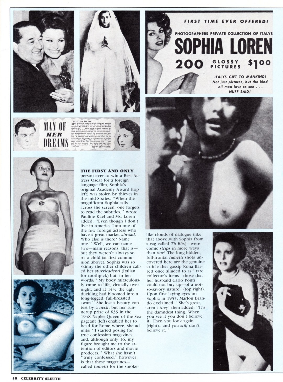 Escenas eróticas con Sophia Loren